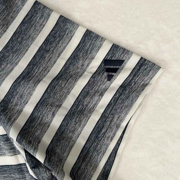 Fresno State Bulldogs Golf Polo Size XL Striped Adidas Embroidered Short Sleeve - Picture 4 of 6